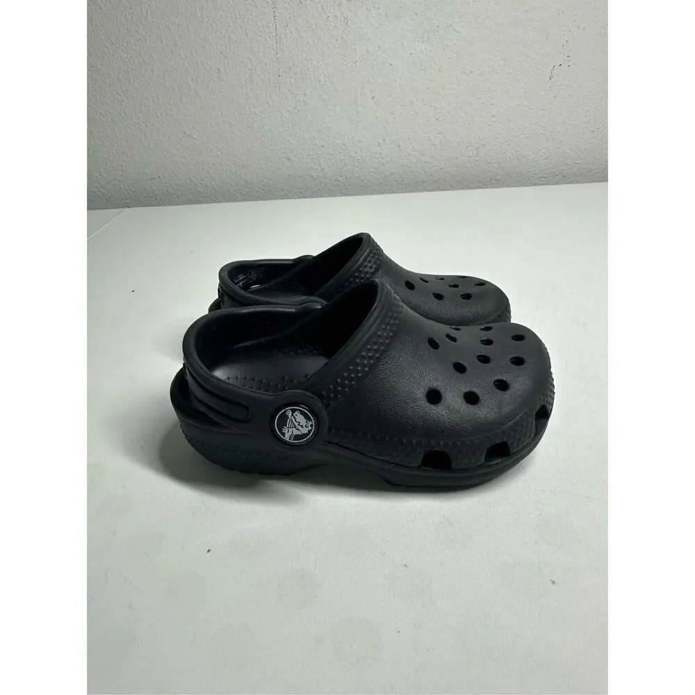 Crocs Classic Clog Size C7 Black 206990-001 Unisex Little Kids